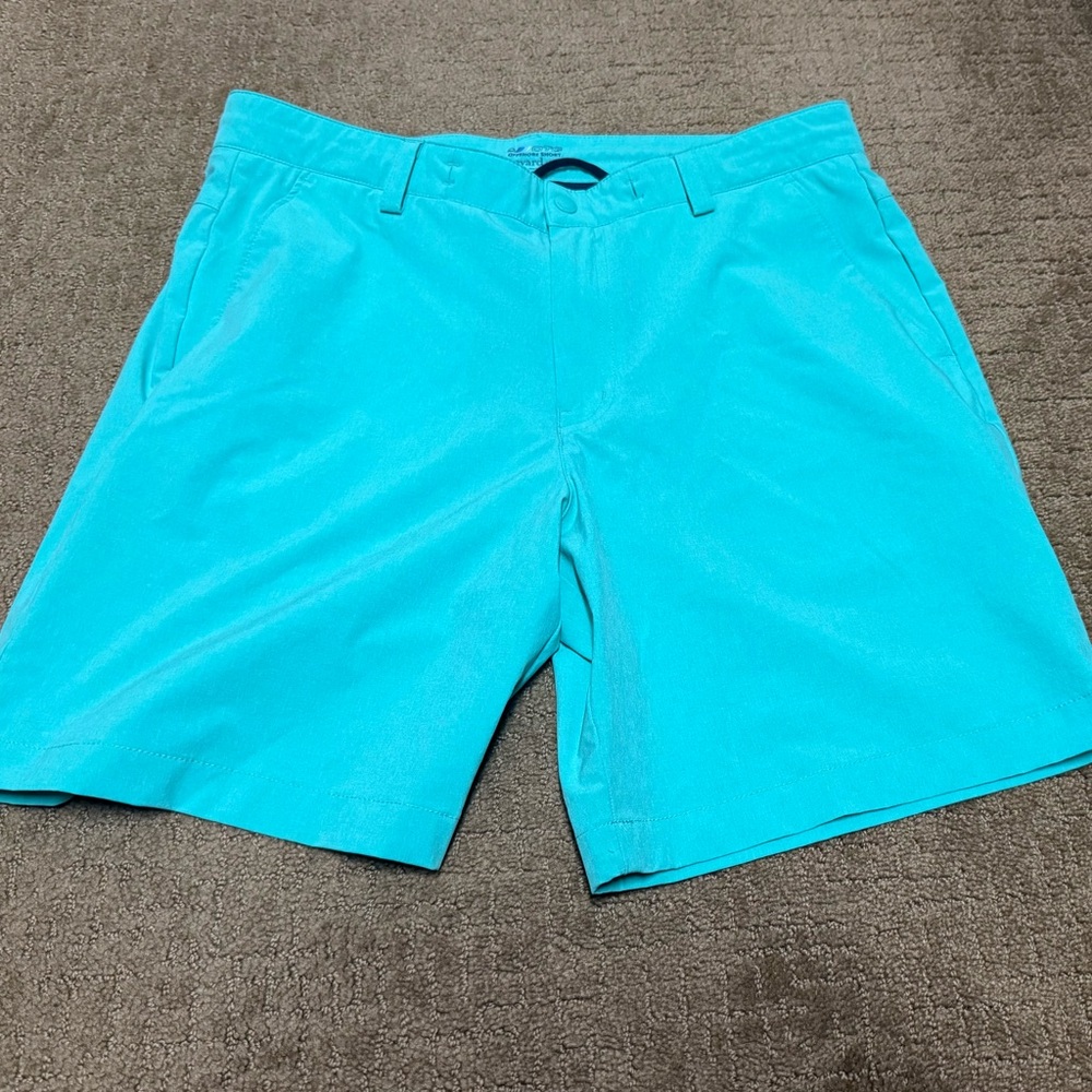 Vineyard Vines Men's Turquoise/green Flat Front Shorts